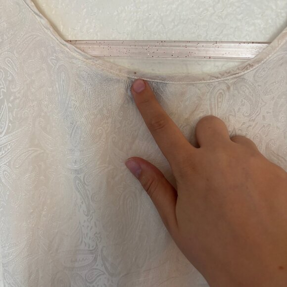 Silk Paisley Imprinted Tank Top - Picture 4 of 4